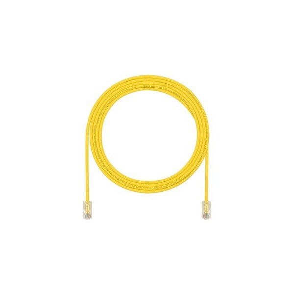 Panduit CBL ASSY MOD 28-4PR SOLID, SMALL DIAMETER 15 FT/4.57MT, YELLOW ROHS UTP28CH15YL